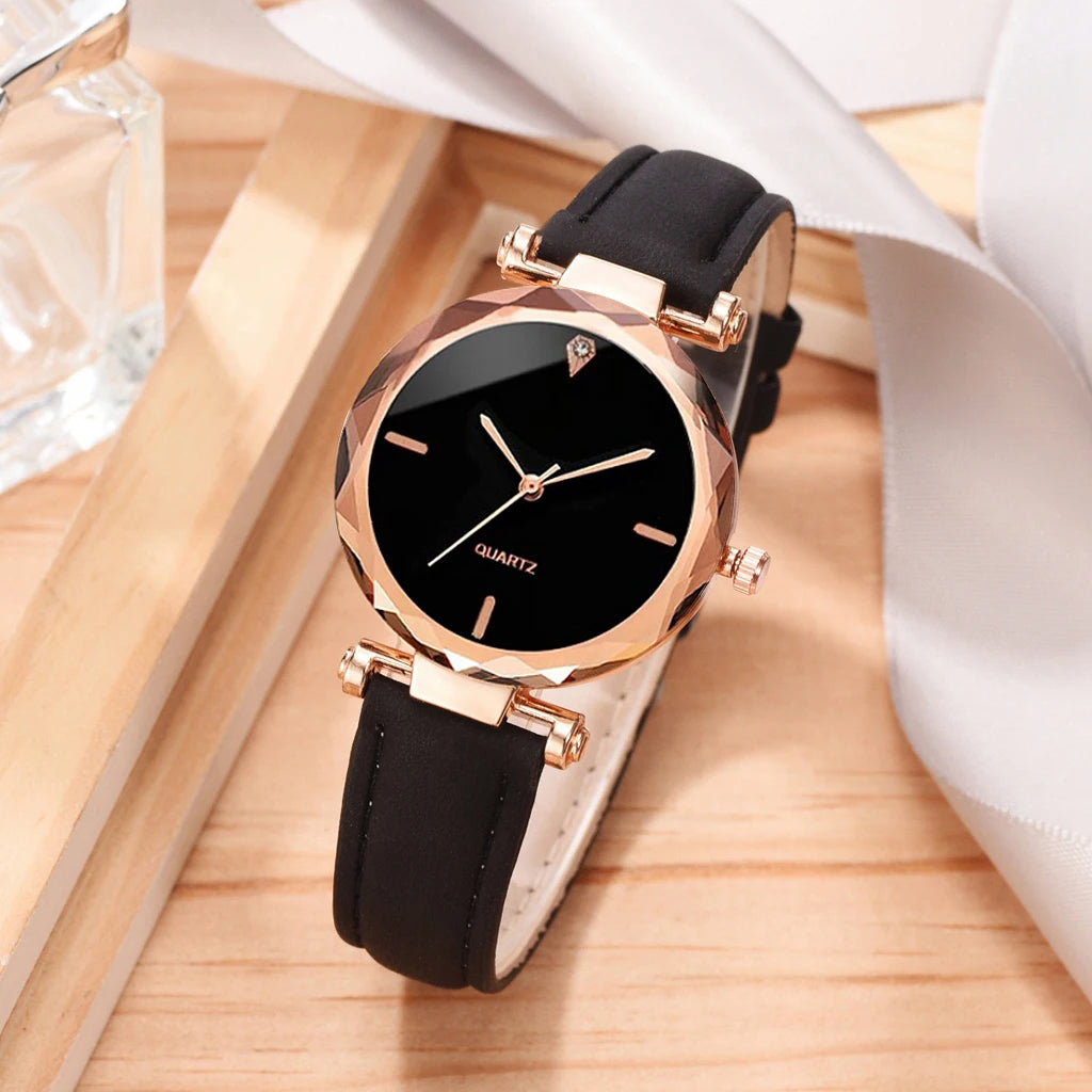 Luxury Ladies' Quartz Watch with Rhinestone Bracelet