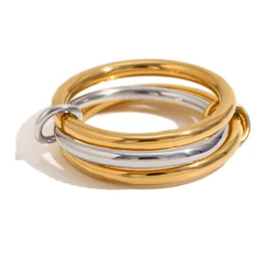Two-Tone Copper Ring - GulnarStar