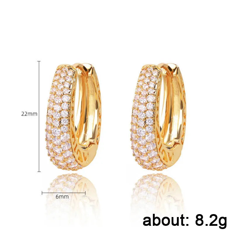 Elegant Gilded Hoop Earrings