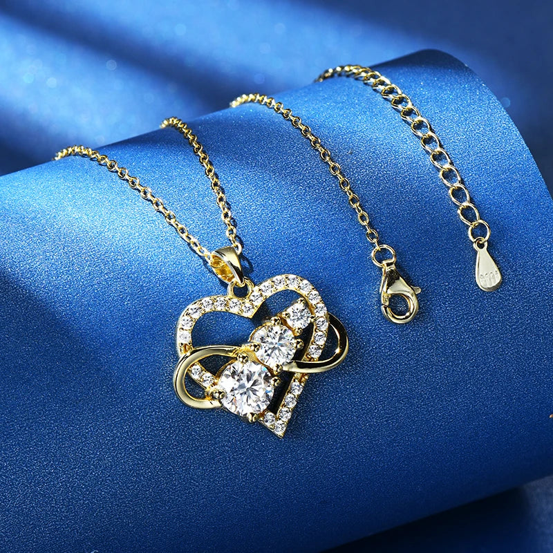 Women’s Moissanite Love Necklace