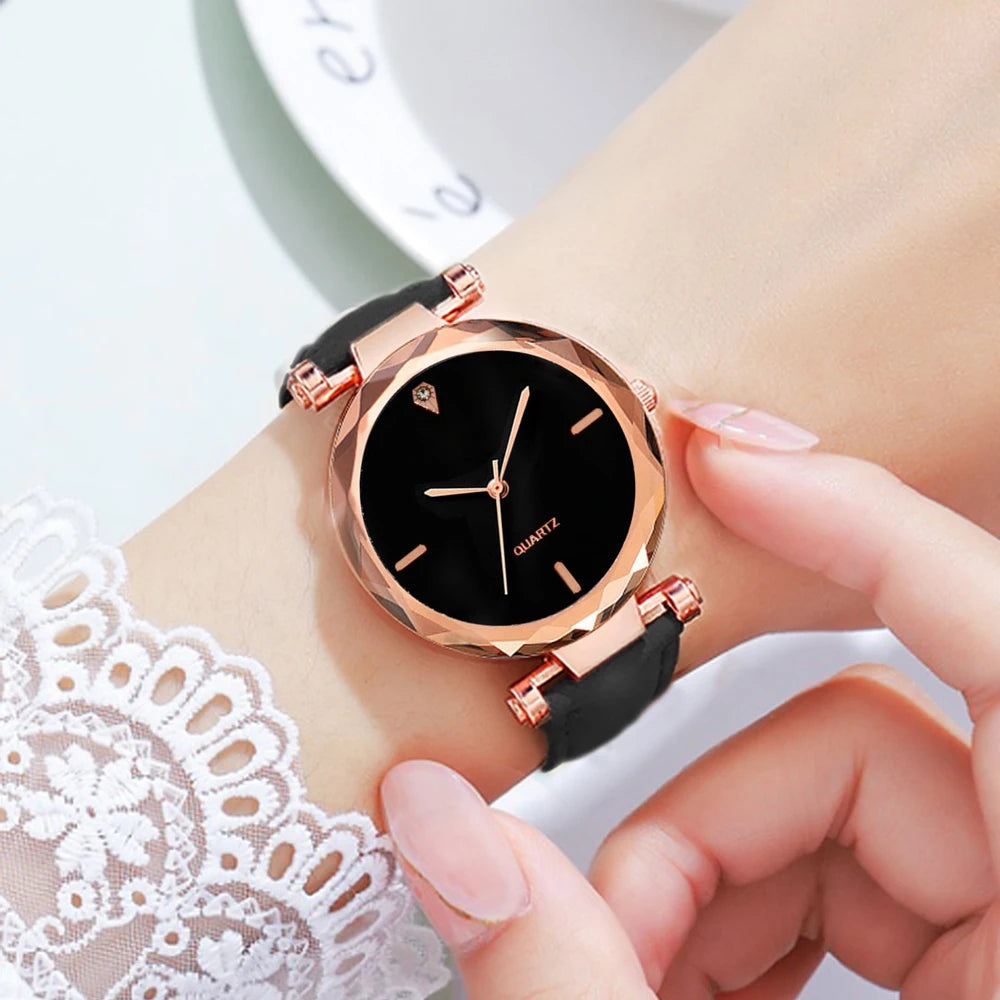 Luxury Ladies' Quartz Watch with Rhinestone Bracelet