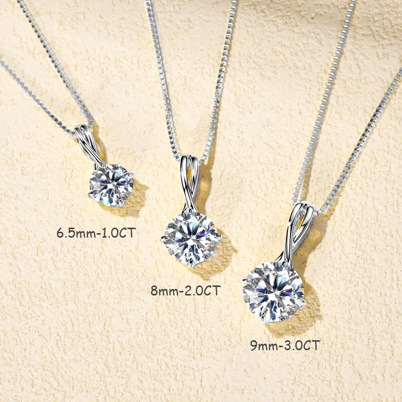 Women's Moissanite Clavicle Necklace