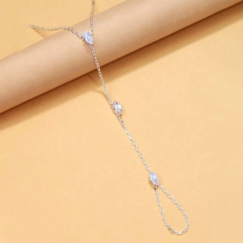 Simple Crystal Finger Bracelet