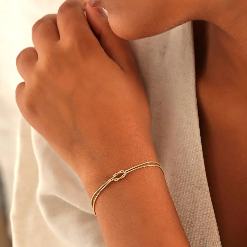 Love Knot Gold Bracelets