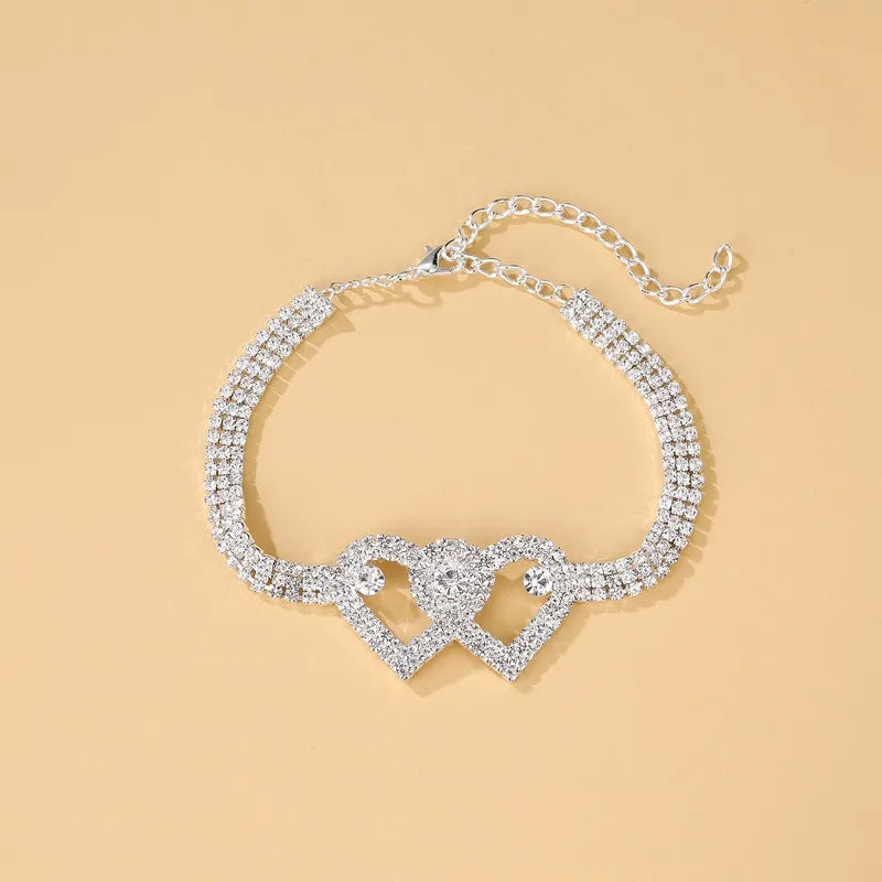 Crystal Heart Anklet