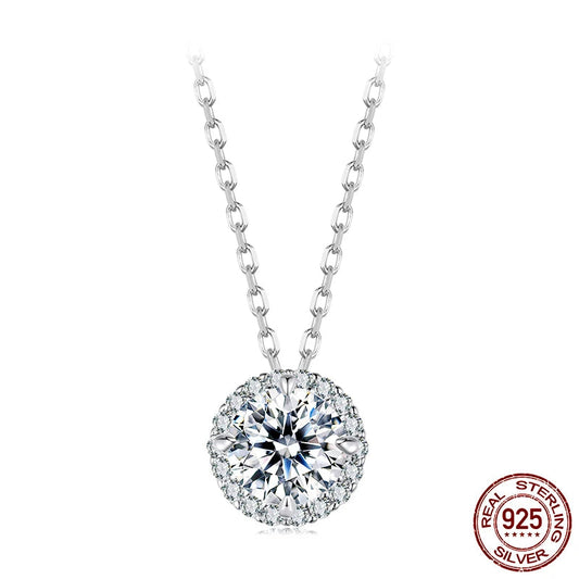 Classic Moissanite Necklace for Women