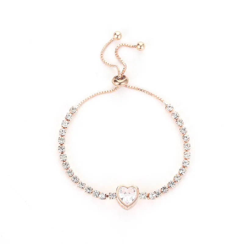Gold-Plated Rhinestone Bracelet
