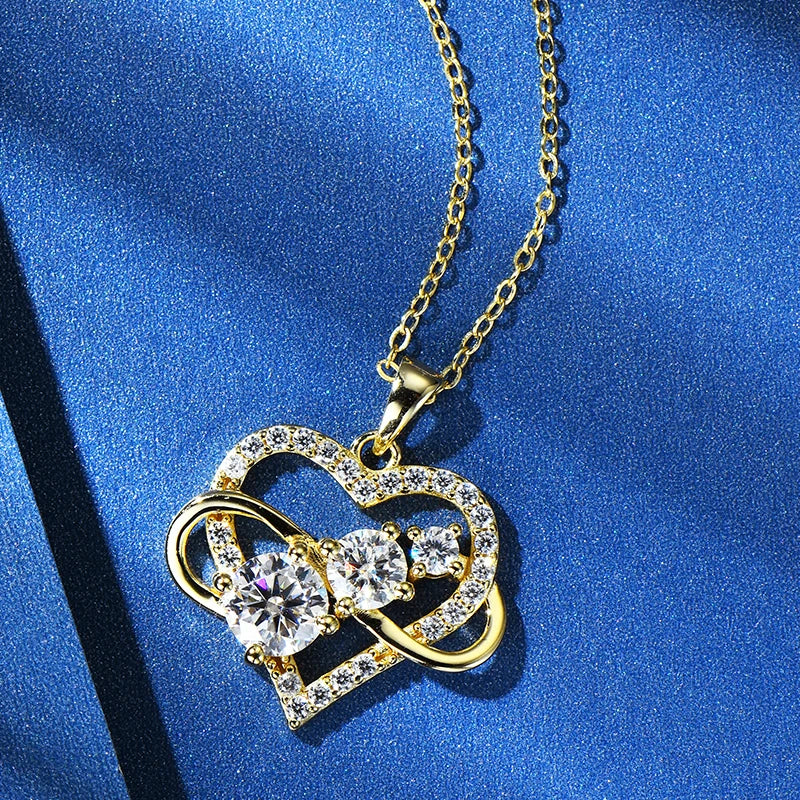Women’s Moissanite Love Necklace