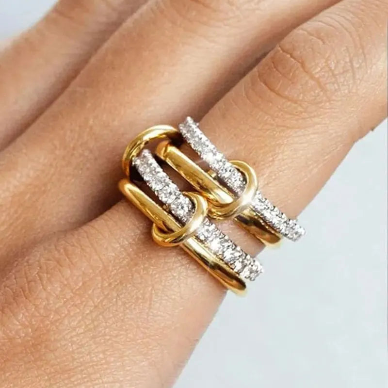 Two-Tone Copper Ring - GulnarStar