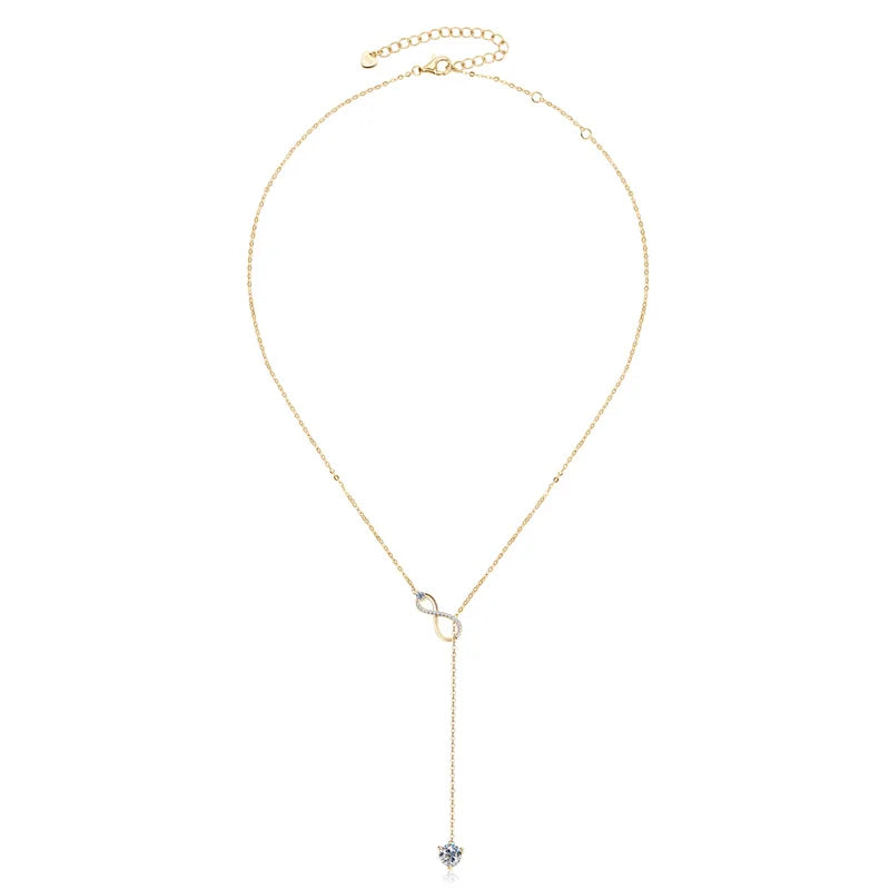 Silver Infinity Necklace for Women