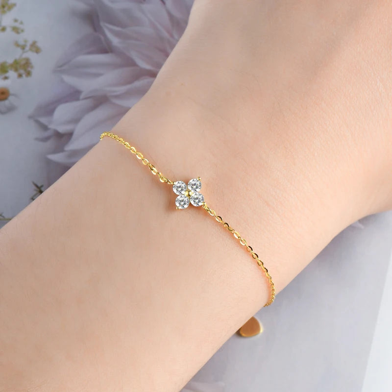 Sterling Silver Clover Jewelry Set