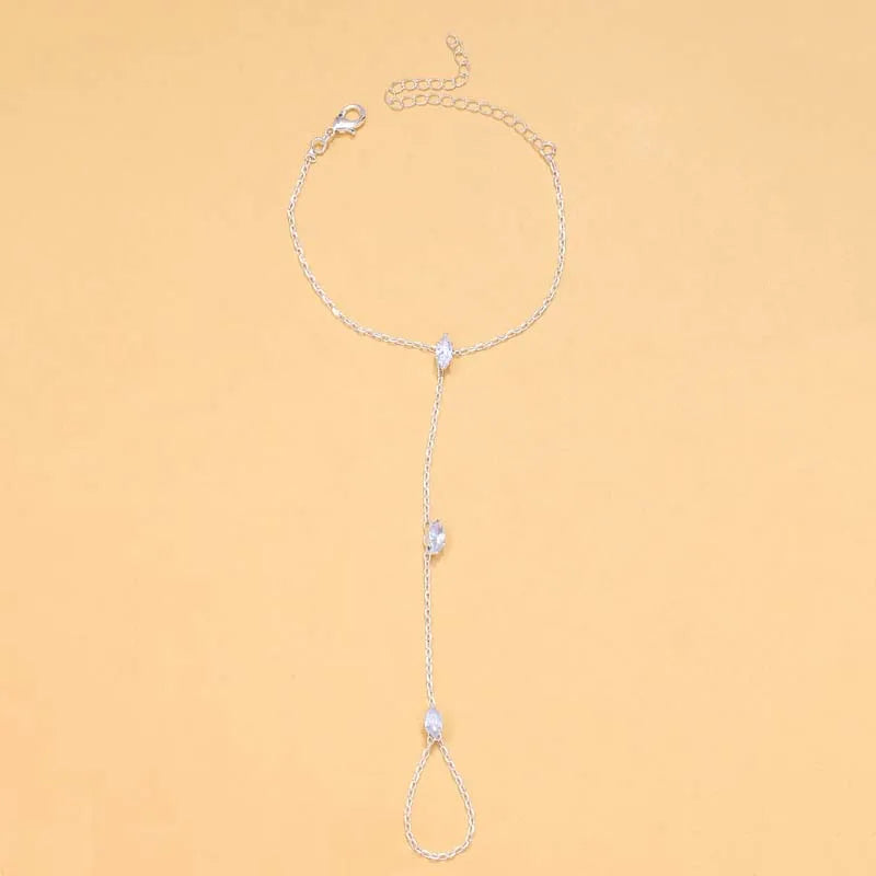 Simple Crystal Finger Bracelet