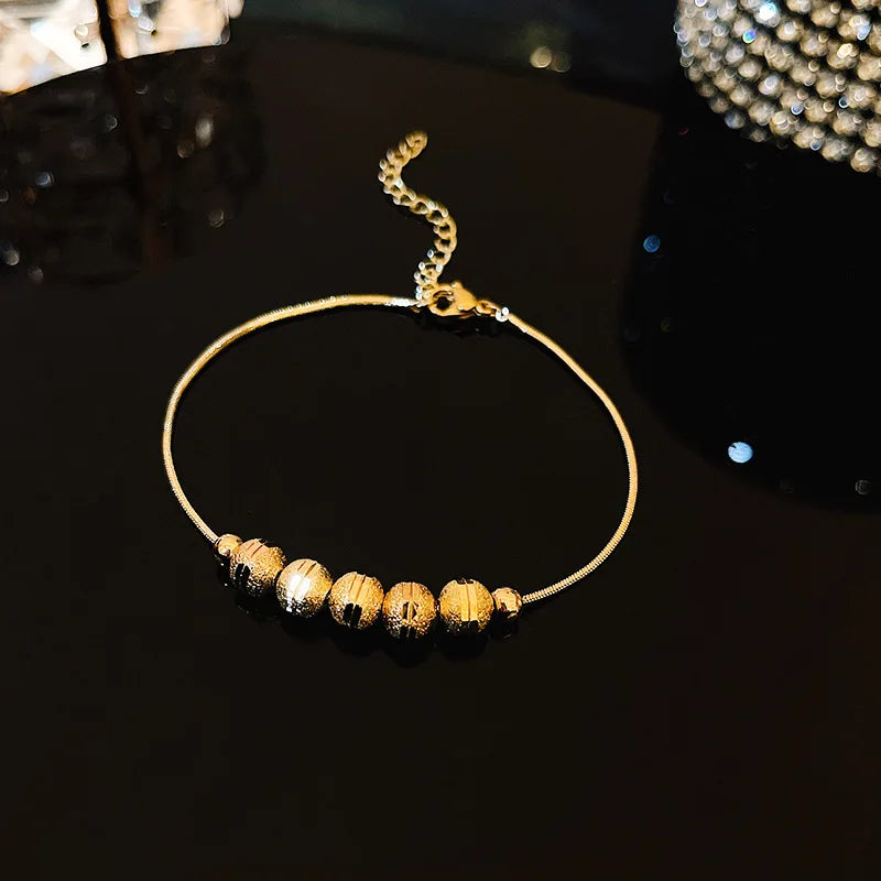 Gold-Plated Rhinestone Bracelet
