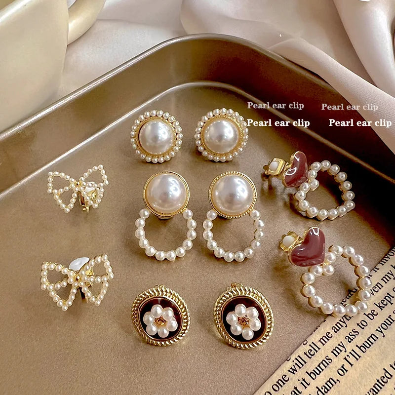 Classic drop earrings for women in baroque style