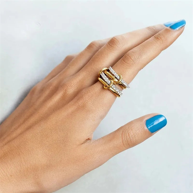 Two-Tone Copper Ring - GulnarStar