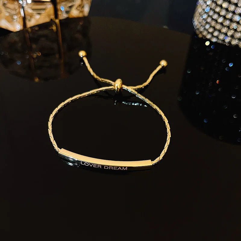 Gold-Plated Rhinestone Bracelet