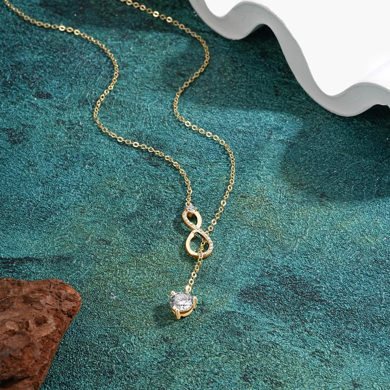 Silver Infinity Necklace for Women