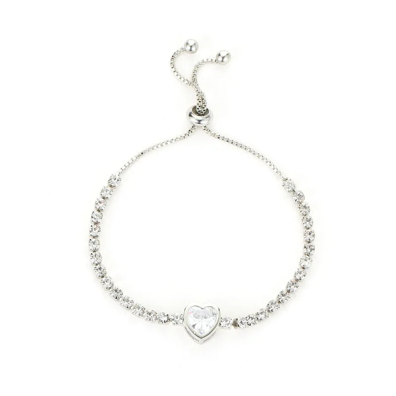 Gold-Plated Rhinestone Bracelet