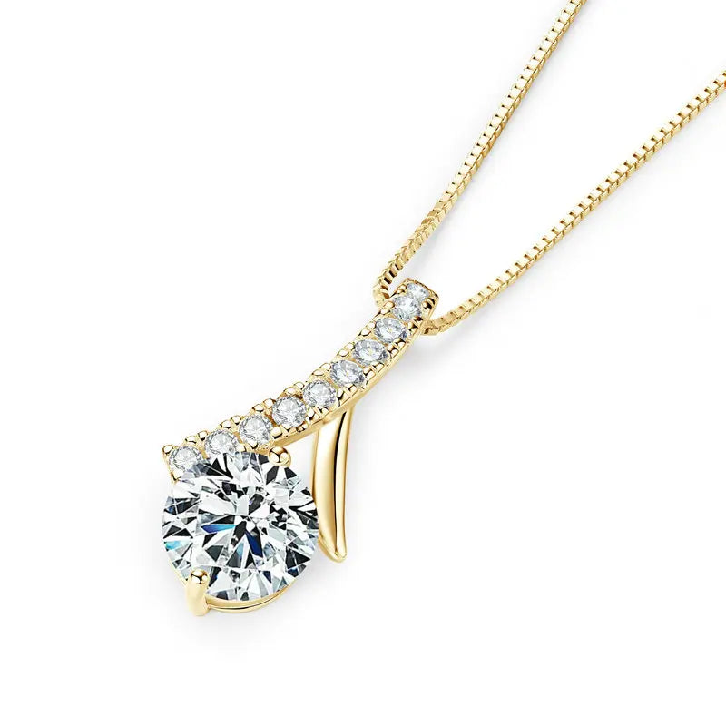 Women's Moissanite Clavicle Necklace