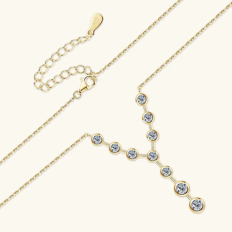 Elegant Sterling Silver Y Necklace