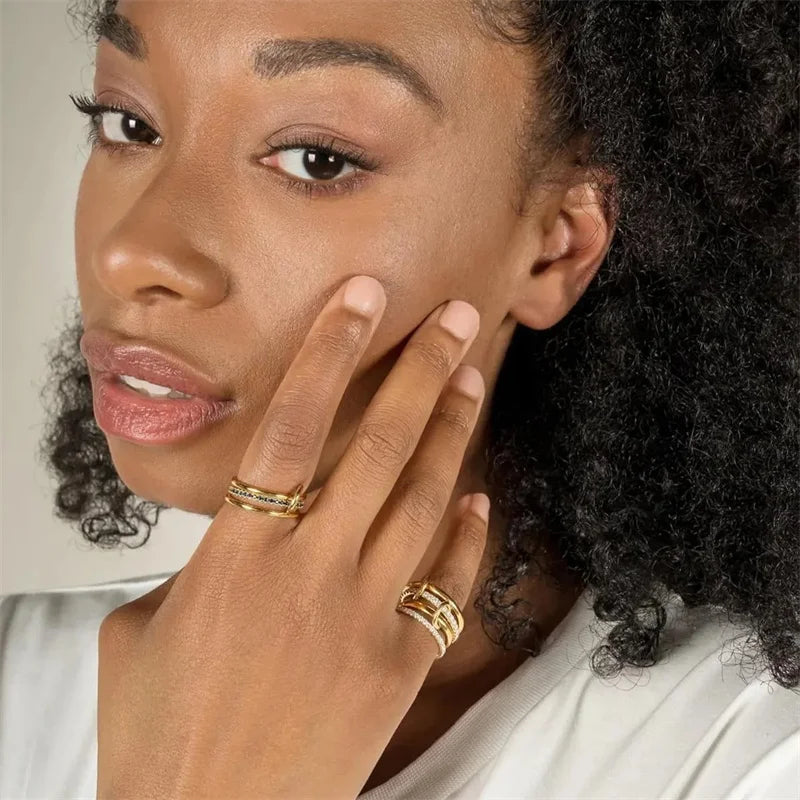 Two-Tone Copper Ring - GulnarStar